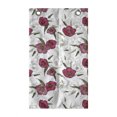 thumbnail image 1 of Floral Hanging Pocket Organizer, Pink Gracious Poppy Pattern on Plain Background, Printed Polyester Storage Bag with Pockets, 21" x 31", Dried Rose Army Green, 1 of 2