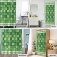 thumbnail image 2 of St. Patrick's Day Shower Curtain Set with Hooks, Four Leaf Clovers Plaid Pattern Waterproof Fabric Bathroom Curtains Decor Home Accessories,72 X 84 Inch Extra Long, 2 of 9