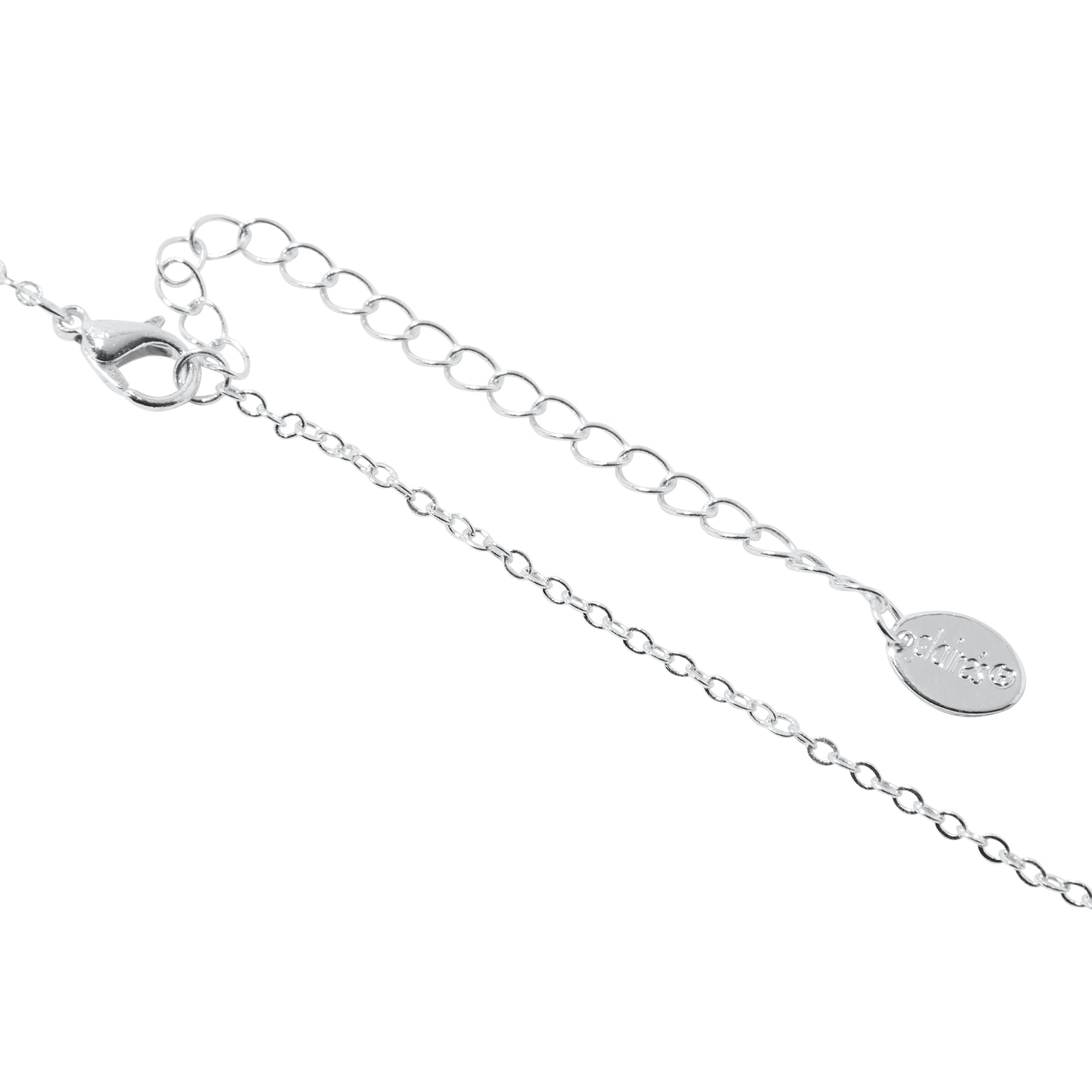 Claire's Tween Girls Crystal Butterfly Silver Necklace on Lobster Clasp