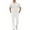 White, variant on Men's Casual Suit Set Summer Short Sleeve Shirt With Lapel Buttons And Matching Pants Comfortable Breathable Stylish Outfit For Daily Wear