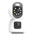thumbnail image 4 of 1080P HD WiFi IP Camera Dual Lens Dual Screen Baby Monitor Home Security Camera PTZ Auto Tracking CCTV, 4 of 10
