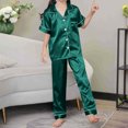 thumbnail image 2 of Niñas Ropa Color Sólido Manga Corta Traje de Hogar 60% Algodón 40% Lino, Invierno Bebé Niños Ropa Conjunto para Niño Pequeño, 2 of 8