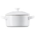 thumbnail image 2 of Le Creuset Stoneware Mini Round Cocotte, 8 oz., White, 2 of 4
