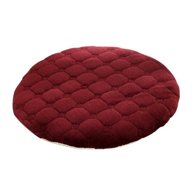 Cojín Redondo de Pana de 30 Cm con Base Antideslizante | Espuma de Alta Densidad de 4 Cm de Grosor | Funda Lavable y Extraíble | para Sillas de Comedor, Cocina, Oficina y Uso Interior