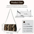 thumbnail image 7 of Xixirimido Clutch Purse for Women Formal Evening Bags for Wedding Party Cocktail Prom Leather Envelope Bag with Detachable Chain, Snake Skin, 7 of 7