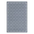 thumbnail image 3 of Unique Loom Outdoor Trellis Collection Area Rug - Kafes (4' x 6' Rectangle Navy Blue/Ivory), 3 of 7