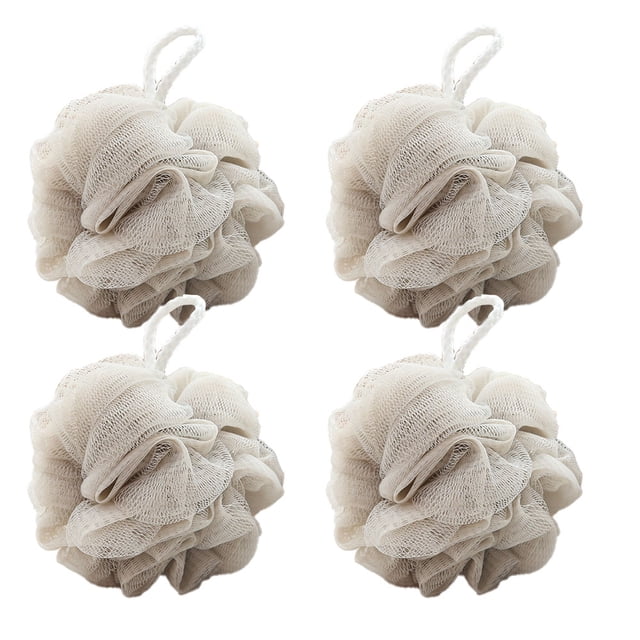 Soft-Set de Shower Bouquet: paquete de 4 exfoliantes con limpieza con gran espuma