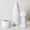 Antique White, variant on 9" Vintage Ceramic Vase with Handles, Rustic Farmhouse Home Decor
