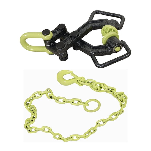 Brush Grubber BG-11 XTREME Brush and Tree Puller Tool with Chain - Heavy Duty Shrub Tool