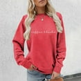 thumbnail image 4 of Coffee Book Sweatshirts for Women Long Sleeve Crewneck Letter Graphic Sweatshirt for Reading Enthusiasts Pullover Tops, 4 of 5
