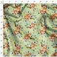 thumbnail image 4 of Soimoi Beige Poly Georgette Tissu Tomate & Freesia Imprimé Floral 1 Yard 52 Inch Wide, 4 of 5