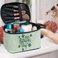 thumbnail image 4 of HELLHERO Portable Makeup Cosmetic Bag Organizer with Brush Slots Cosmetic Case Durable Travel Portable Lipstick Cosmetic Accessories Organizer, 4 of 5