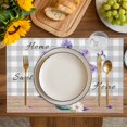 thumbnail image 4 of Purple Lavender Placemats Set of 12, Spring Butterfly Daisy Watercolor Gray Placemats for Dining Table, Place Mats for Kitchen Tabletop, Waterproof Wipeable Dining Table Mats Set, 4 of 9