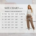 thumbnail image 4 of SWQZVT Women's Cargo Sweatpants with Pockets High Waisted Jogging Pants Drawstring Athletic Joggers Fall Trousers, 4 of 7