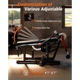 thumbnail image 5 of JoanKaren 6-in-1 Leg Extension and Curl Machine,700LB Adjustable Leg Curl Machine with Exercise Bench,Leg Workout Equipment Compatible with Cable System Fit 1'' & 2'' Plates,Red&Black, 5 of 9
