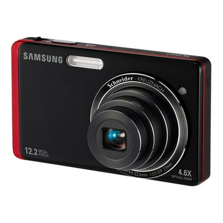 Samsung DualView TL220 - Digital camera - compact - 12.2 MP - 4.6x optical zoom - Schneider-Kreuznach - red