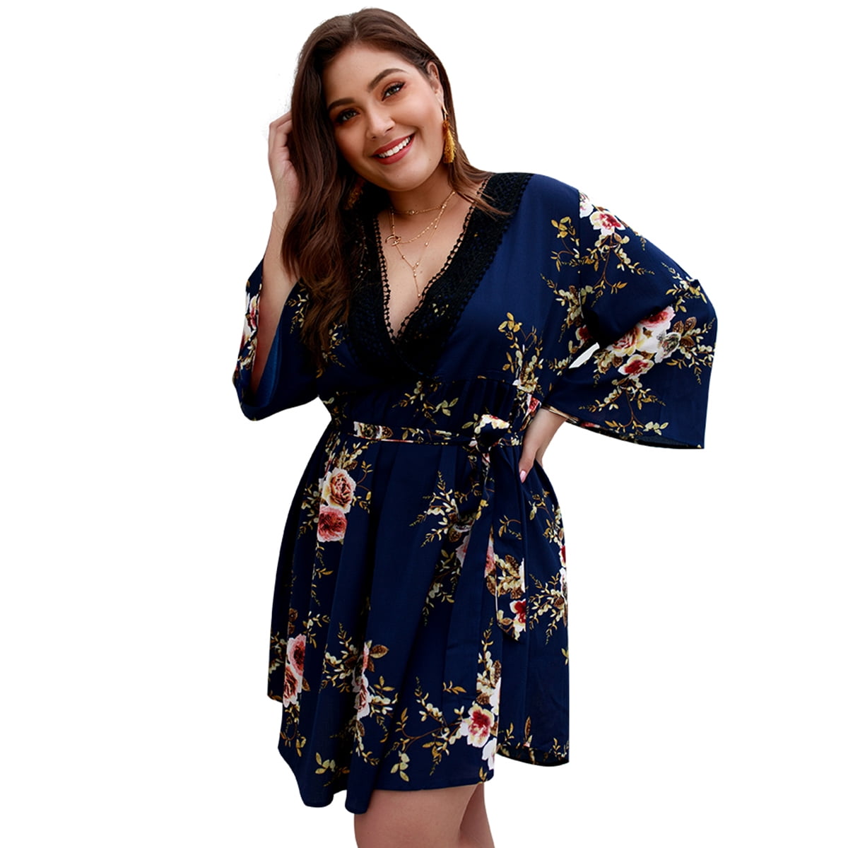 plus size summer dresses with sleeves