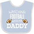 thumbnail image 3 of Inktastic Watching Football with My Daddy Boys or Girls Baby Bib, 3 of 4