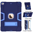 thumbnail image 5 of New iPad 9th Generation Case iPad 10.2 inch 2021 Released With A Screen Protector ,SOATUTO Shockproof Rugged Cover iPad 10.2 HD Tempered Glass For iPad 9th 8th 7th 10.2 inch - 1Pcs/ Navy+Blue, 5 of 7