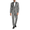 Light Gray, variant on Mens Tuxedo Suit Set Slim Fit 2 Piece One Button Christmas Blazer Jacket Pants for Wedding