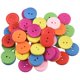 thumbnail image 3 of 50Pcs Botones Redondos De Costura Madera 2 Agujeros Scrapbooking 25mm (1 pulgada) Dia, 3 of 5