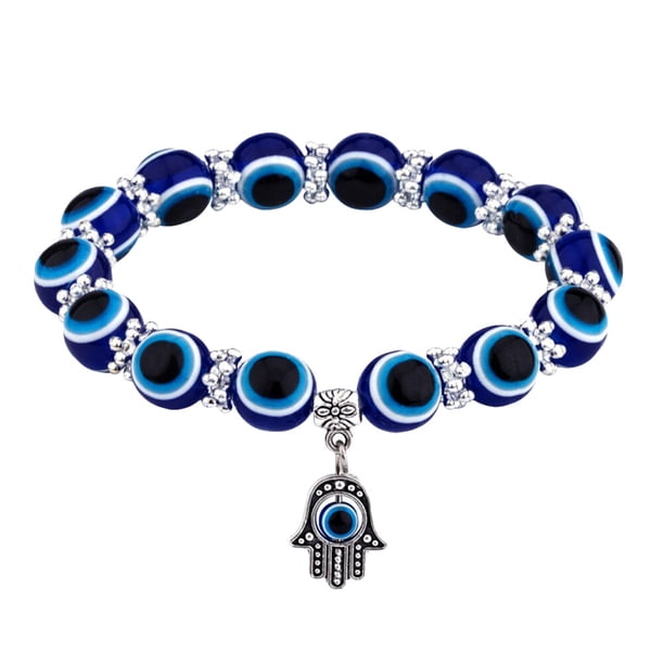 Pulsera de ojo malvado con cuentas, joyería de ojo malvado, regalo para mujeres, hombres, niños y niñas
