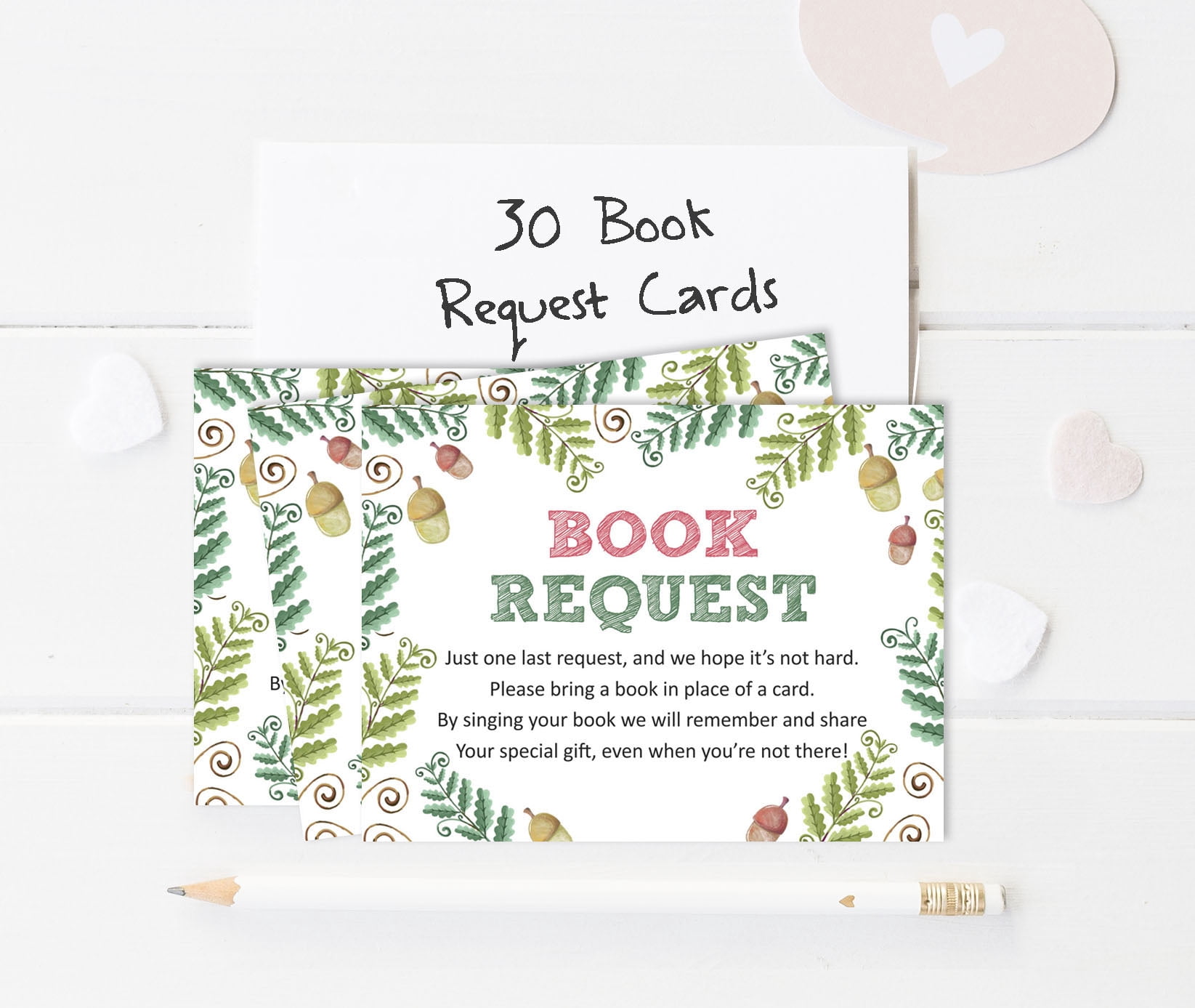 Inkdotpot 30Floral Gender Neutral Baby Shower Book Request Cards Bring A Book Instead Of A Card Baby Shower Invitations Inserts Games