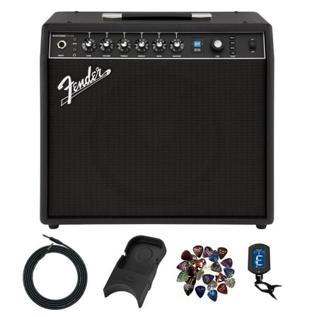 Fender Mustang LTX50 Guitar Combo Amplifier - Black w/ Amperstand Cradle