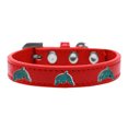 thumbnail image 1 of Dolphin Widget Dog Collar Red Size 12, 1 of 1