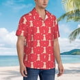 thumbnail image 6 of Uemuo Labrador Retriever Dog Printed Regular Fit Short Sleeve Casual Hawaiian Shirt for Men,Aloha shirt,Tropical shirt,Floral print shirt,Vacation Beach shirt-Large, 6 of 9