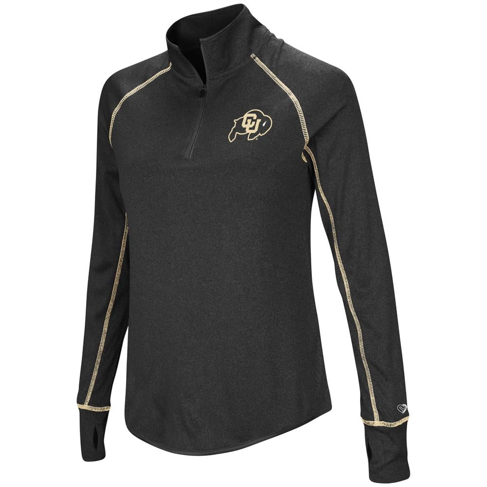 Ladies University of Colorado Buffaloes Jacket Lightweight Quarter Zip Shirt by Colosseum