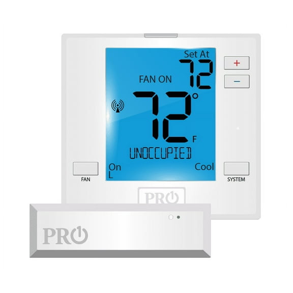 New Pro1 IAQ T731W Wireless PTAC Non-Programmable Thermostat, Replacement for T631W-2 Terminal