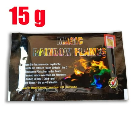 

Coloured Fire Flames Powder Bonfire Sachets Pyrotechnics Mystical Fire Trick Outdoor Camping Hiking Survival Tools