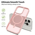 thumbnail image 4 of For iPhone 16 Pro Phone Case, Matte Magnetic,Support for Magsafe,Lightweight & Slim,Translucent Frosted Shockproof Protective Rugged Scratch-Resistant Phone Case Cover,Pink, 4 of 6