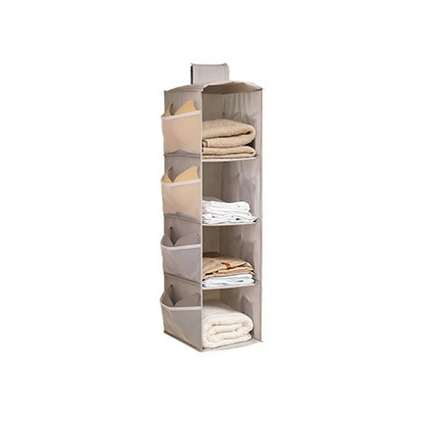 Tripumer 4Tier Shelf Hanging Closet Organizer and Storage Closet with