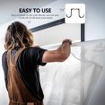 thumbnail image 4 of Shisuyan Scratch Resistant Curtain Rod Bracket Black 2Pack 6.2x3.1in, 4 of 9