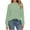 Green, variant on Enjoytime Winter Sweatshirt for Women Casual Solid Color Basic Shirts Long Sleeve Sweatshirts with Pocket Lightweight Pullover Tops