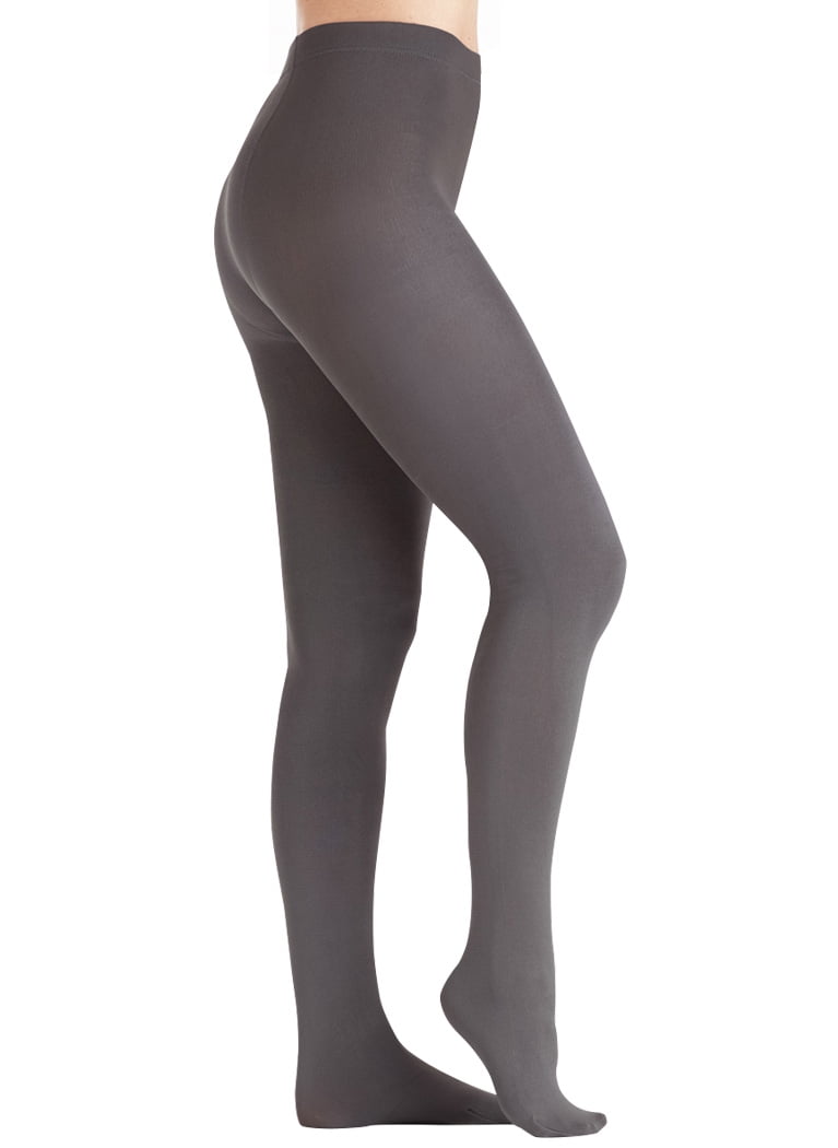 Fleece Lined Tights Gray Petite/Medium 