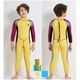 thumbnail image 5 of Sonducket Traje de neopreno para niños de 2,5 MM, traje de Surf resistente a los arañazos para jóvenes, adolescentes, niños pequeños Deportes acuáticos manga amarilla morada M Sonducket OD003690-07, 5 of 6