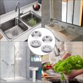thumbnail image 5 of Tapón de colador de fregadero de cocina de acero inoxidable, juego de 4 protectores de drenaje de colador estándar, tamiz de fregadero, 5 of 5