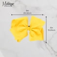 thumbnail image 5 of Large 8 Inch Grosgrain Ribbon Hair Bow with Ponytail (Royal Blue), 5 of 5