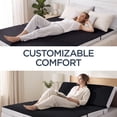 thumbnail image 3 of Best Choice Products 4in Thick Folding Portable Twin Tri-Fold Mattress w/ Carry Case, Washable Cover - Onyx Black, 3 of 7