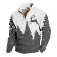 thumbnail image 1 of 2025 Sweat à Capuche Décontracté Imprimé Numérique 3D Automne/hiver Noël pour Hommes, 1 of 2