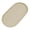 Beige, variant on Oval Serving Tray, Reusable Durable Plastic Tray Food Tray, Serving Platters and Trays for Home Party Livingroom Tabletop Restaurant Entertaining Appetizer Snack Dessert, 1Pc(White,9.4x5")