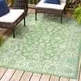 thumbnail image 3 of JONATHAN Y SANTA MONICA 4 x 6 Area Rug, Tela Bohemian Textured Weave Floral - Cream/Green, SMB100F-4, 3 of 8
