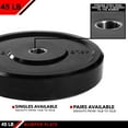 thumbnail image 4 of JFIT Olympic Bumper Weighted Plate 2”, 45 LB Single Plate, 4 of 4