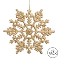 thumbnail image 2 of Vickerman 8" Gold Glitter Snowflake Christmas Ornament, 12 per Box, 2 of 2