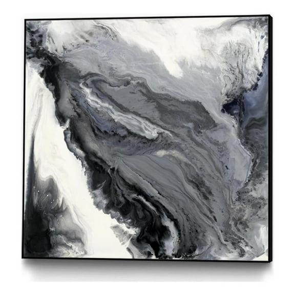 Giant Art Canvas  30x30 Approaching Framed in White