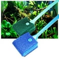 thumbnail image 5 of Aquarium Algae Scraper Double Sided Sponge Brush Cleaner Long Handle Fish Tank Scrubber for Glass Aquariums and Home Kitchen, 5 of 8