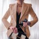 thumbnail image 4 of Traje de mujer Chaqueta corta Color sólido Chaqueta de viajero de negocios Ropa diaria, 4 of 5